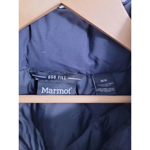 Marmot 650 Fill Goose Down Navy Coat Parka Women's MEDIUM - Picture 9 of 9